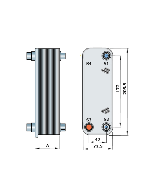 Теплообменник пластинчатый ALFA LAVAL CD100 Теплообменники #2