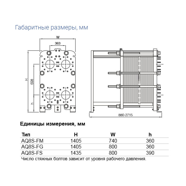 Теплообменник пластинчатый ALFA LAVAL AQ8-FS Теплообменники #2
